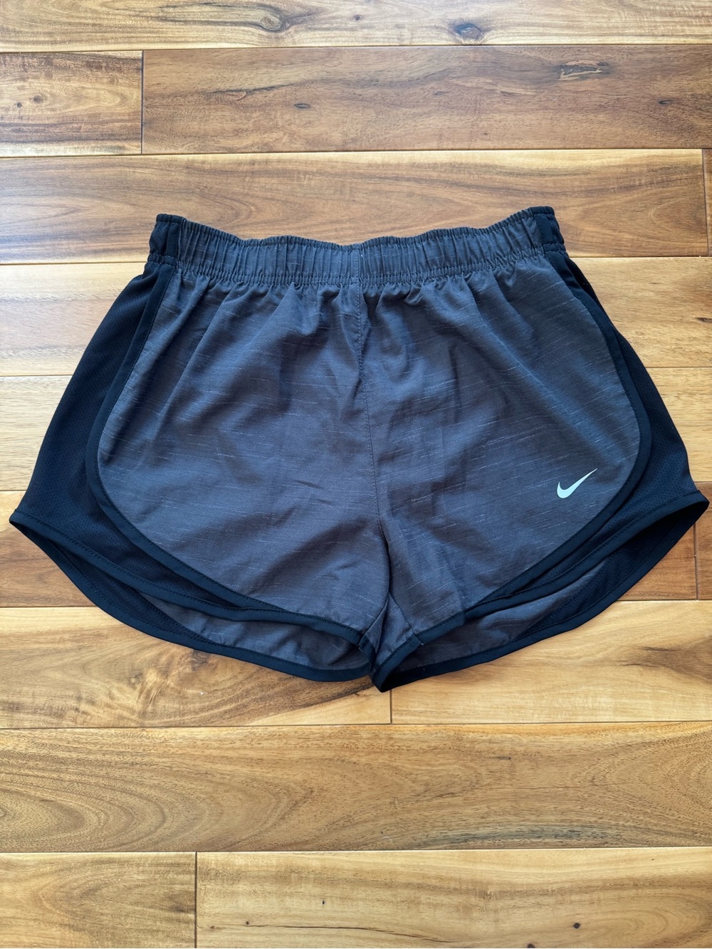 Nike Women’s Black Athletic Running Shorts with Reflective Swoosh